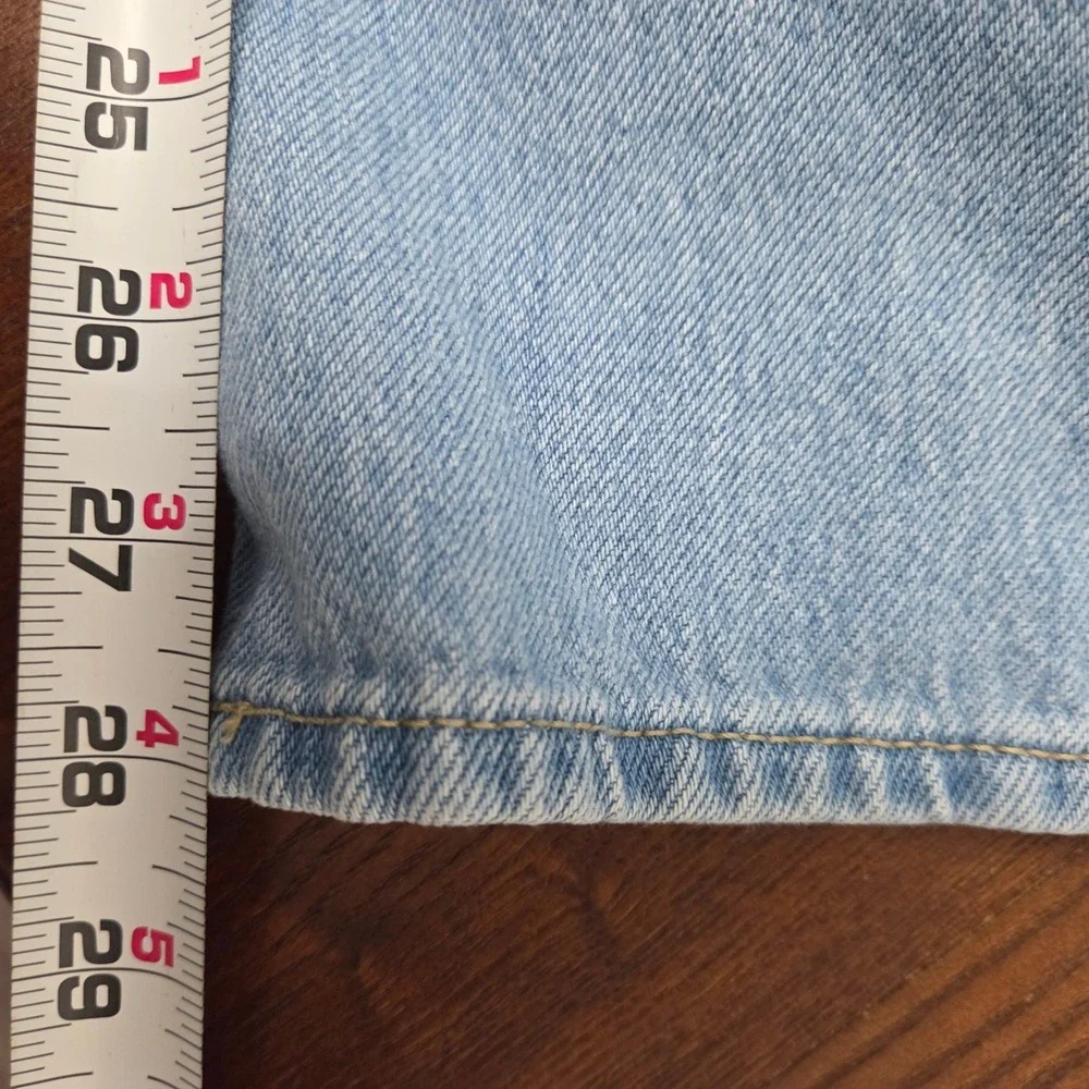 Old Navy Baggy Wide‎ leg Low Rise Jeans Light Wash Womens size 14
